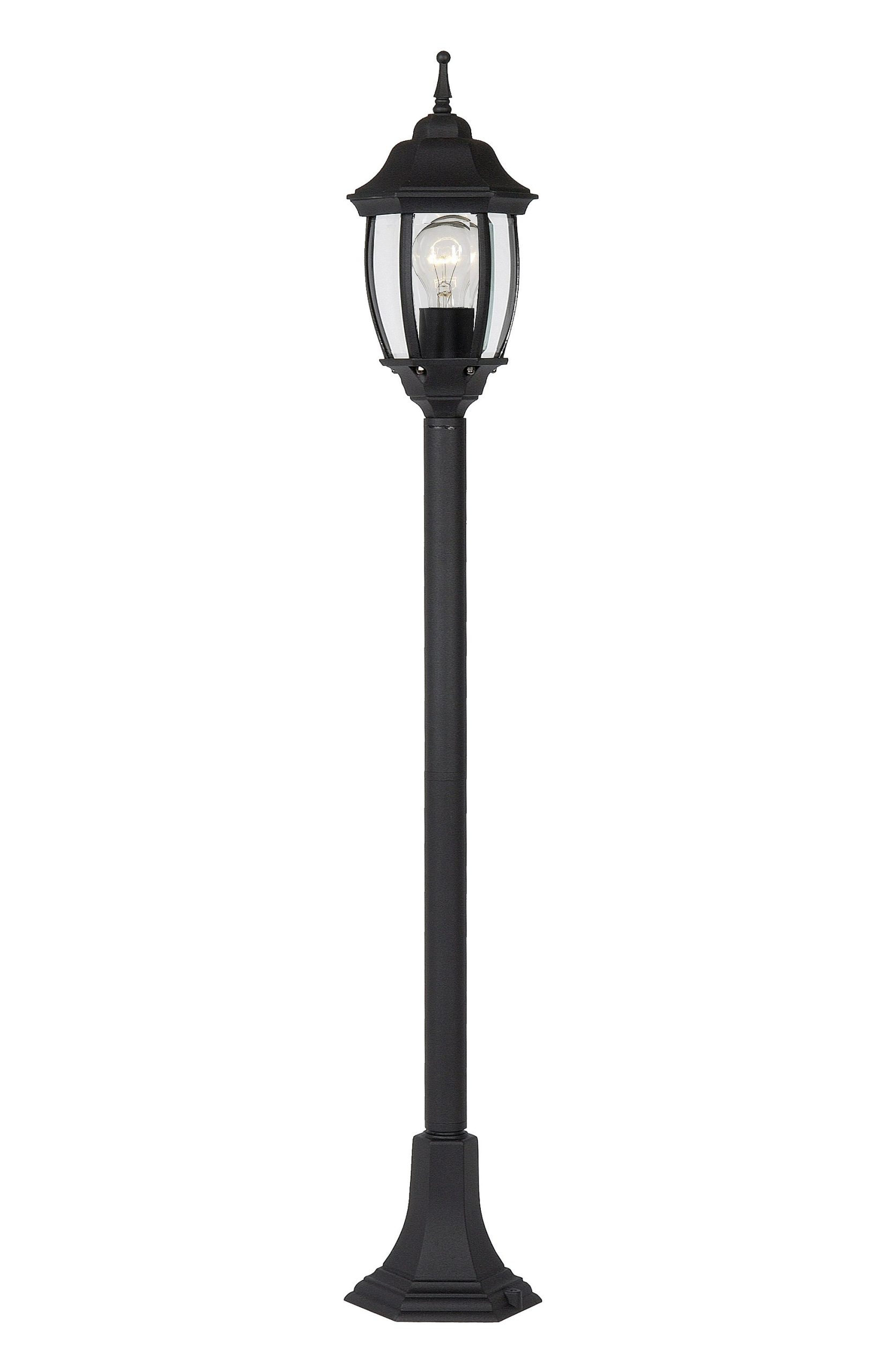 TIRENO - Lanterne / lampadaire Extérieur - E27 - IP44 - Noir