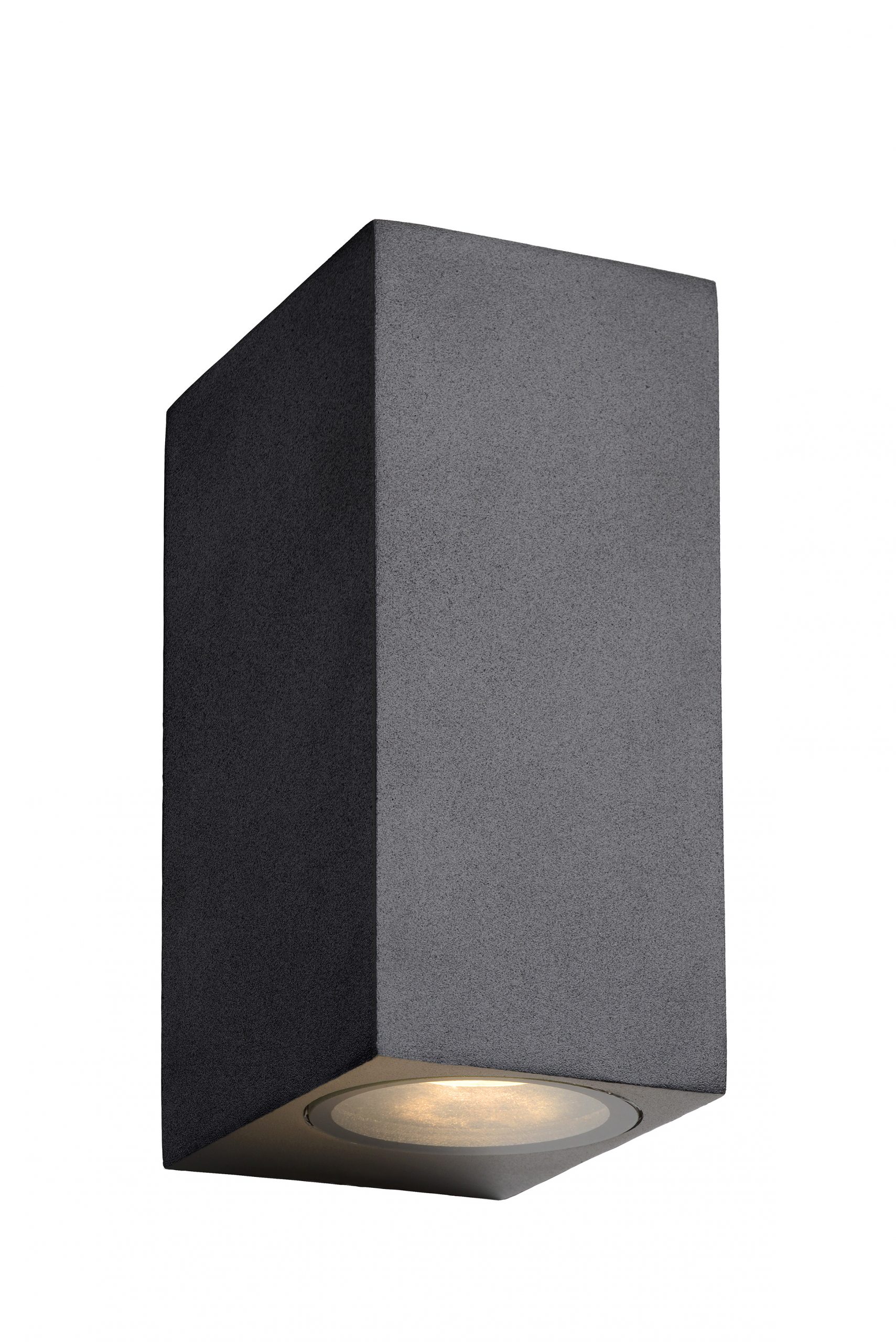 ZORA-LED - Spot mural Extérieur - LED Dim. - GU10 - 2x5W 3000K - IP44 - Noir
